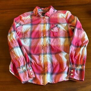 Women’s American Eagle Outfitters plaid button-down shirt. Size medium